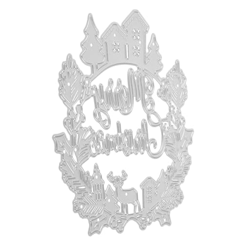 HOMSFOU Carbonstahl Stanzform Weihnachtsmotive Einfache Schneidevorlage für DIY Scrapbooking Stabile Prägeform für Fotoalben und Bastelarbeiten Langlebig Handwerk von HOMSFOU