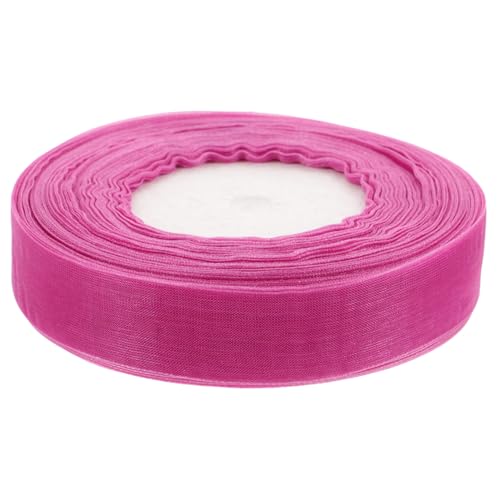 HOMSFOU Chiffon-band Bänder Zum Basteln Blumenband Für Blumensträuße Zubehör Hochzeit Stoff Verpackung Dekorationen Schier Heiraten Organza Schüttgut Zeremonie Dekorativ Breit Dünn Violett von HOMSFOU