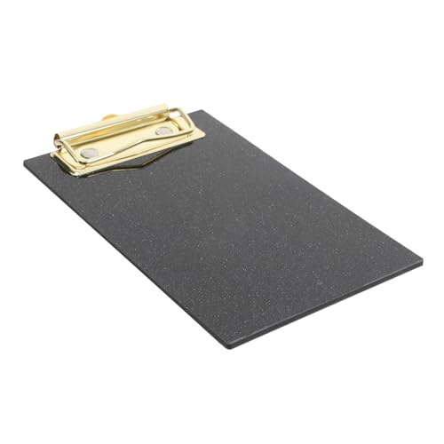 HOMSFOU Clips Clips -Zwischenablage Glitzer-Zwischenablage Binder Zwischenablage Klemmbretter Zwischenablage süß Zubehör für Büroordner süßes Klemmbrett Acryl Black von HOMSFOU