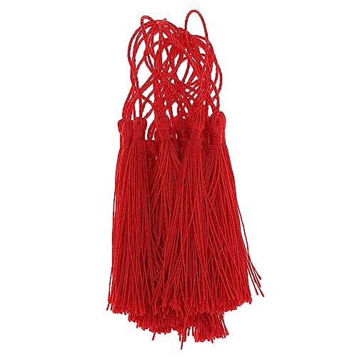 HOMSFOU DIY Quasten für Schmuck und Dekoration Rote Tasseln für Lesezeichen Armbänder Schlüsselanhänger und Handwerk Vielseitige Accessoires für Büro Schule und Partys HOMSFOU DIY Quasten für Schmuck und Dekoration Rote Tasseln für Lesezeichen Armbänder Schlüsselanhänger und Handwerk Vielseitige Accessoires für Büro Schule und Partys von HOMSFOU