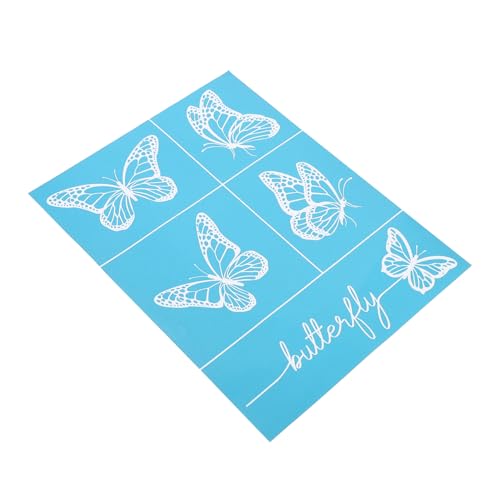 HOMSFOU DIY Selbstklebende Seidenbildschirm Schablone Wiederverwendbare Mesh Vorlage für Shirt Druck Bastelarbeiten und Kreative Projekte Waschschutzdruck Übertragung von HOMSFOU