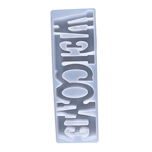 HOMSFOU DIY Silikon Gießform für Welcome Schild Flexible Epoxidharz Form für Kunsthandwerk Wiederverwendbar und Langlebig für Projekte und Heimdekoration von HOMSFOU