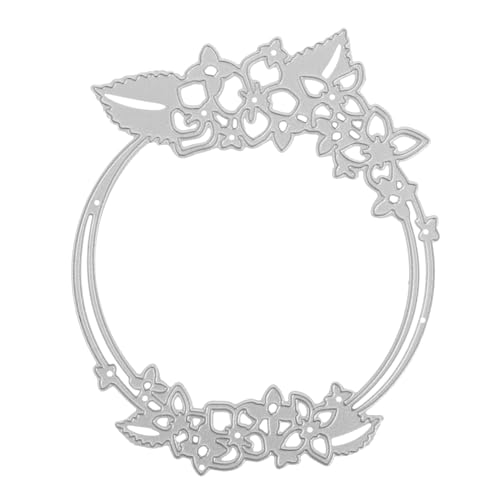 HOMSFOU DIY Stanzform für Bastelprojekte Wreath Design für Scrapbooking und Fotobücher Fördert Kreativität und Handwerkliche Fähigkeiten bei Kindern und Erwachsenen von HOMSFOU