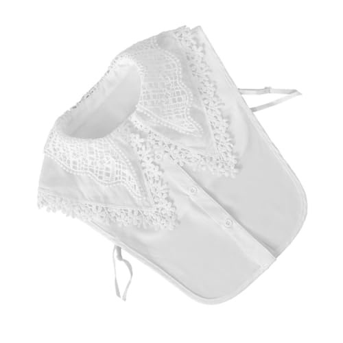 HOMSFOU Damen Spitzen Fake Kragen Weiß mit Elastischem Band Großer Bestickter Blusenkragen Vielseitiger Abnehmbarer Hemdkragen für Stilvolle Outfits und Festliche Anlässe HOMSFOU Damen Spitzen Fake Kragen Weiß mit Elastischem Band Großer Bestickter Blusenkragen Vielseitiger Abnehmbarer Hemdkragen für Stilvolle Outfits und Festliche Anlässe von HOMSFOU