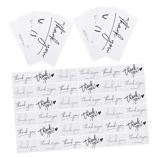 HOMSFOU Danke Kartengeschenk danke Visitenkarte Ort dein Gruß Rosa Dankeschön-Karte für kleine Unternehmen Karten zur von Kunden Wertschätzungskarten Dankeskarte Papier Weiß von HOMSFOU