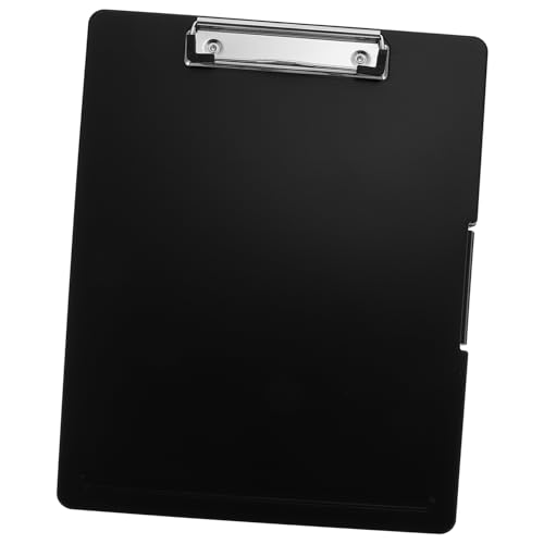HOMSFOU Dateiboxordner Datei Zwischenablage praktische Schreibtafel Krankenschwester-Klemmbrett faltbar Planke Pflege-Notizblock Aktenklammer aus Kunststoff Plastik Black von HOMSFOU