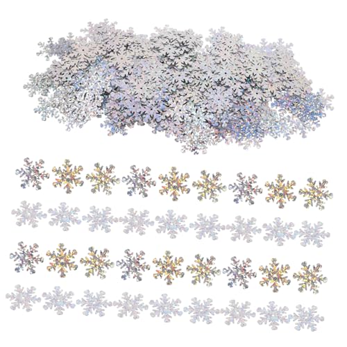 HOMSFOU Dekorationsmaterialien Mit Pailletten Schneeglitzer Zum Basteln Glitzerndes Konfetti Schneeflocken-pailletten Schneeflocken-glitzer Dekoration Bastelbedarf Silver Plastik HOMSFOU Dekorationsmaterialien Mit Pailletten Schneeglitzer Zum Basteln Glitzerndes Konfetti Schneeflocken-pailletten Schneeflocken-glitzer Dekoration Bastelbedarf Silver Plastik von HOMSFOU