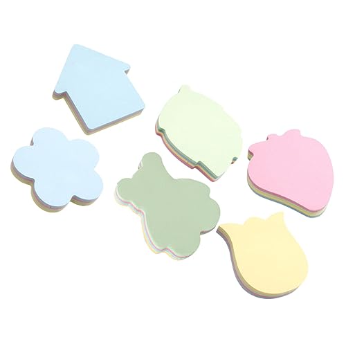HOMSFOU Dekorative Notizaufkleber Teiliges Tragbare Memo Pads mit Selbstklebenden Haftnotizen für Büro und Schule für Notizen und Planung von HOMSFOU
