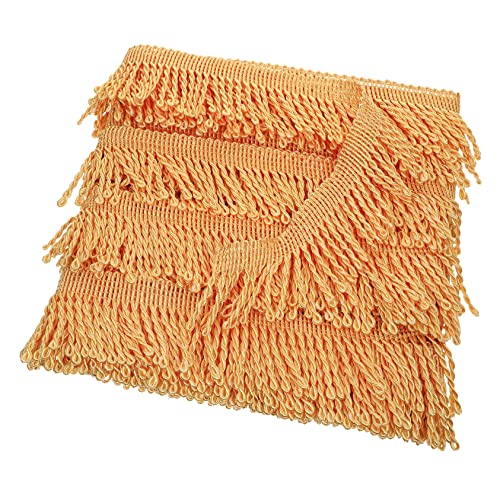 HOMSFOU Dekorative Quaste Fransenborte für Vorhänge und Diy Projekte Glänzende Goldene Verpackung für Möbel und Handwerksdekoration HOMSFOU Dekorative Quaste Fransenborte für Vorhänge und Diy Projekte Glänzende Goldene Verpackung für Möbel und Handwerksdekoration von HOMSFOU