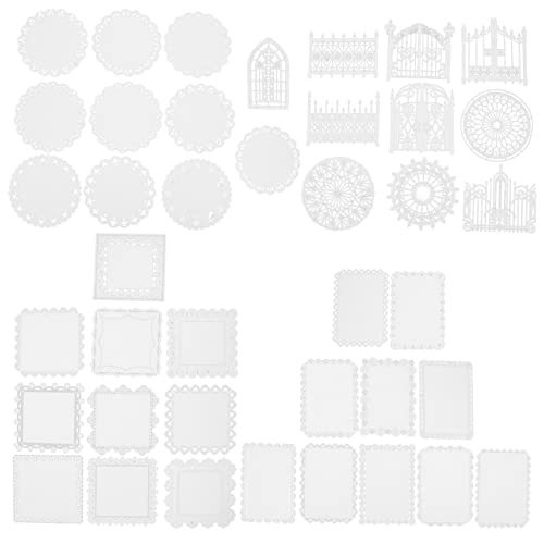 HOMSFOU Dekorative Spitzenpapier DIY Handbuch und Tagebuch Zubehör Vielseitige Gestaltung für Scrapbooking Karten und Dekoration für Kreative Bastelprojekte von HOMSFOU