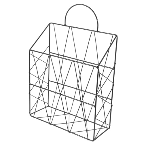 HOMSFOU Dekorativer Wand organizer Bücherhalter Robust Großer Aufbewahrungskorb für Büro Schule Zuhause Platzsparender Zeitschriftenhalter von HOMSFOU