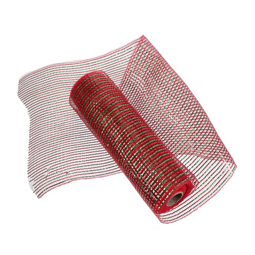 HOMSFOU Dekoratives Netzband Geschenkband für Weihnachtsgeschenke Farbiges DIY Bastelband in Rot Grün Robustes Mesh für Geschenkverpackung Blumen und Partydekoration HOMSFOU Dekoratives Netzband Geschenkband für Weihnachtsgeschenke Farbiges DIY Bastelband in Rot Grün Robustes Mesh für Geschenkverpackung Blumen und Partydekoration von HOMSFOU