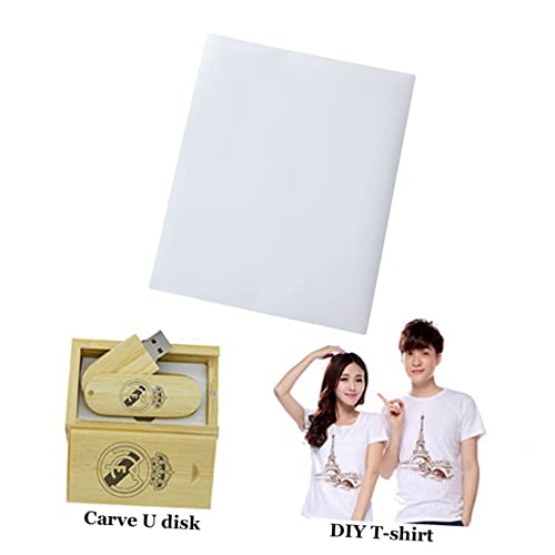 HOMSFOU Diy PU Wärmeübertragungsfolie Htv Vinyl Film für T Shirts Sportbekleidung Taschen und Stoffe Weiß Hochwertige Flexible und Langlebige Transferfolie für Kreative Designs von HOMSFOU