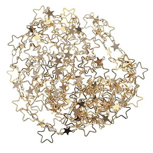 HOMSFOU Diy Schmuckkette Kupfer Handgemachte Gliederkette für Armbänder und Mehr Sternkette für Kreative Projekte von HOMSFOU