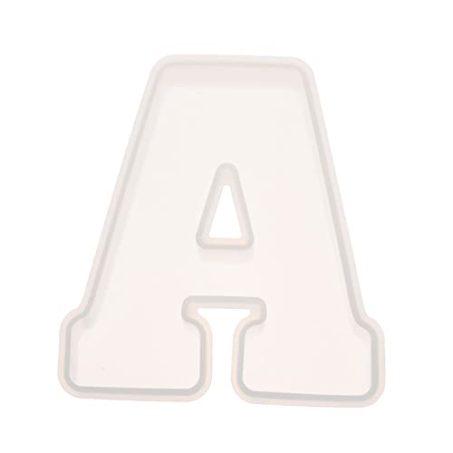 HOMSFOU Diy Silikonbuchstabenform Flexible Gießform für Schlüsselanhänger Schmuck und Dekoration Langlebig Wiederverwendbar für Bastelprojekte von HOMSFOU