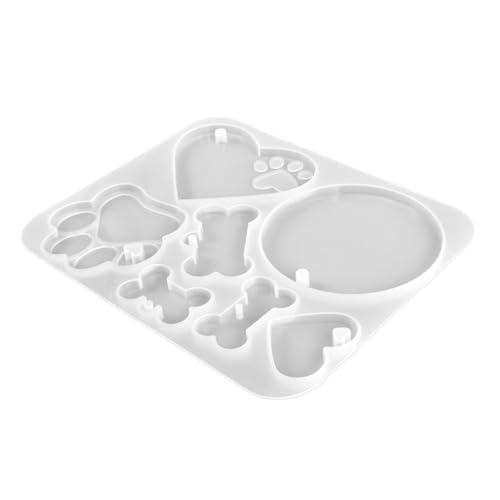 HOMSFOU Diy Silikonform für Hundemarken Epoxidharz Gießform im Knochen Design für Bastelprojekte und Personalisierte Haustieranhänger Einfach zu Bedienen für Anfänger und Profis von HOMSFOU