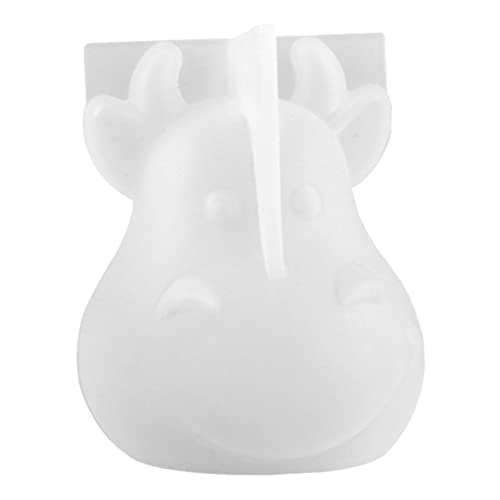 HOMSFOU Diy Silikonform für Kuh Maskottchen Gießform für Bastelprojekte Wiederverwendbar und Leicht zu Reinigen für Epoxidharz und Schmuckherstellung von HOMSFOU