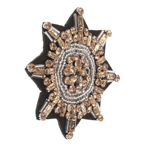 HOMSFOU Diy Strass Aufnäher für Kleidung und Accessoires Dekorative Applikation mit Glitzersteinen für Jacken Taschen und Mehr Handwerksprojekte und Reparaturen von HOMSFOU