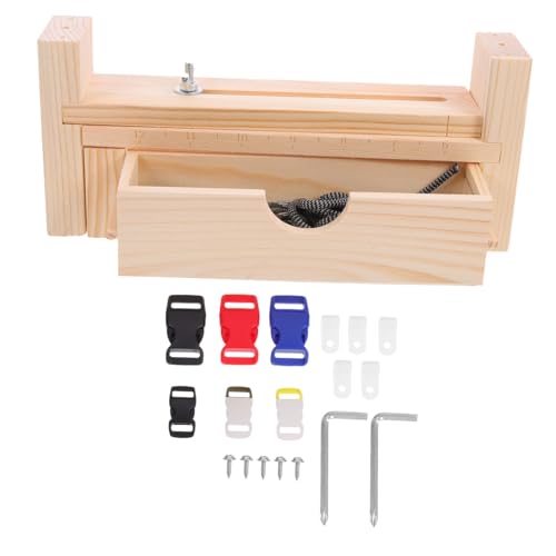 HOMSFOU Diy Strickmaschine Einstellbarer Holzrahmen für Armbandherstellung Vielseitiges Werkzeug für von und Anderen Handarbeiten Sicher und Langlebig von HOMSFOU