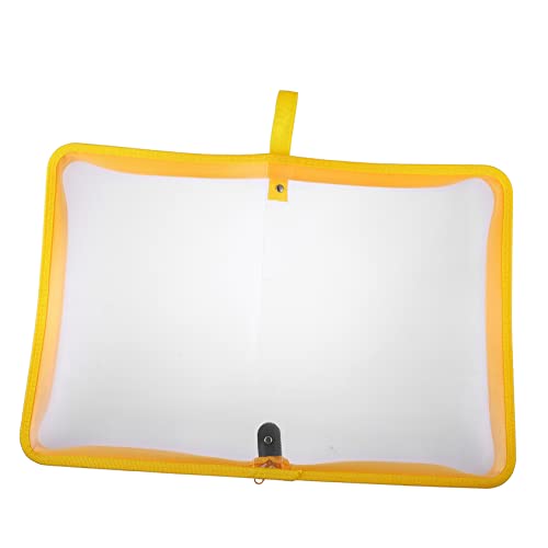 HOMSFOU Dokumenten Organizer Tasche Transparente Reißverschlusstasche für Büro und Zuhause Leicht und Praktisch für Dokumente und Wertsachen Gelb von HOMSFOU