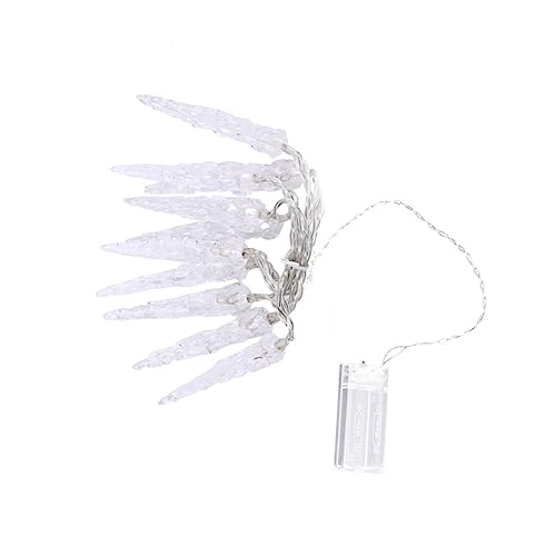 HOMSFOU Eiszapfen Dekorative Lichterketten Buntes Led-hängelicht Led Lichterkette Gastgeschenke Eiszapfen Lichter Außenlichterketten Party Lichter Weihnachtsdeko Weiß Zubehör Plastik Ohne HOMSFOU Eiszapfen Dekorative Lichterketten Buntes Led-hängelicht Led Lichterkette Gastgeschenke Eiszapfen Lichter Außenlichterketten Party Lichter Weihnachtsdeko Weiß Zubehör Plastik Ohne von HOMSFOU