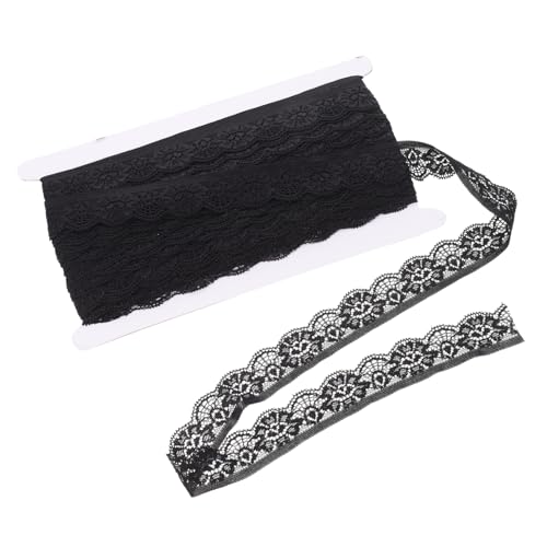 HOMSFOU Elastisches Spitzenband für Diy Unterwäsche und Bekleidungsaccessoires Dekorative Spitzenborte Schwarz Yards Vielseitig Einsetzbar für Hochzeiten Partys und Kreative Nähprojekte HOMSFOU Elastisches Spitzenband für Diy Unterwäsche und Bekleidungsaccessoires Dekorative Spitzenborte Schwarz Yards Vielseitig Einsetzbar für Hochzeiten Partys und Kreative Nähprojekte von HOMSFOU