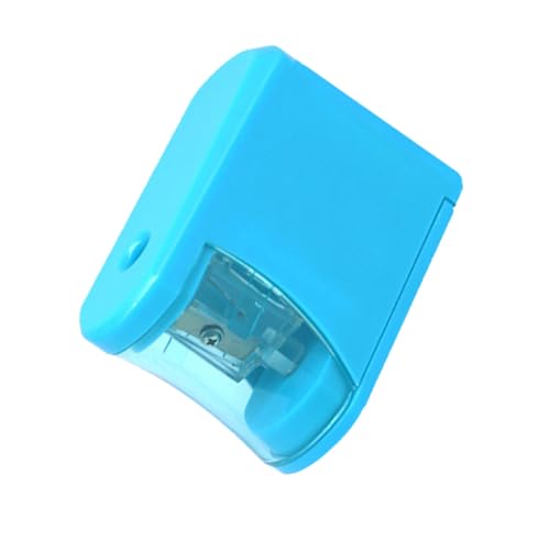HOMSFOU Elektrischer Bleistiftspitzer für Automatischer Hochleistungs Bleistiftspitzer Blau ohne Batterien für Schule Home Office und Kreative Arbeiten Sicher von HOMSFOU