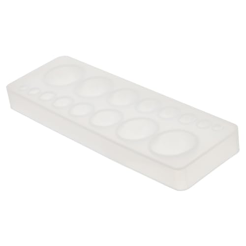 HOMSFOU Epoxidharz Silikonform für DIY Runde Edelstein Gießform Wiederverwendbar und Leicht zu Reinigen Kunstprojekte Handgemachte Harzanhänger und Mehr von HOMSFOU
