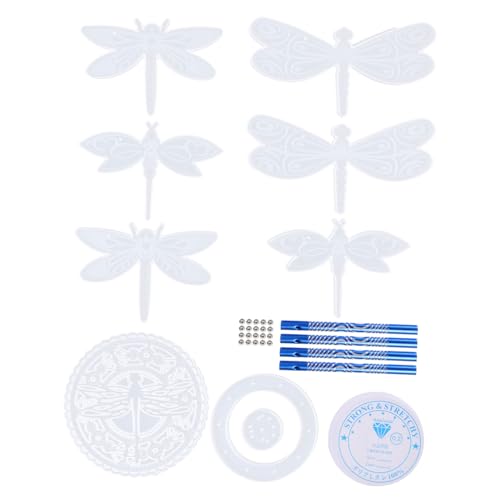 HOMSFOU Epoxidharz Silikonform für Diy Windspiel Anhänger Dragonfly Wind Chime Gießform für Kreative Bastelprojekte für Individuellen und Gartenstil Zufällige Farbe von HOMSFOU