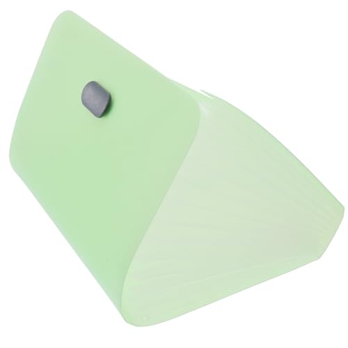 HOMSFOU Erweiterbare Fächermappe für Dokumente Mini Organizer Grün für Büro Zuhause Schule und Reisen Robustes Design für Langfristige Nutzung Praktischer Dokumentenordner für Einfache von HOMSFOU