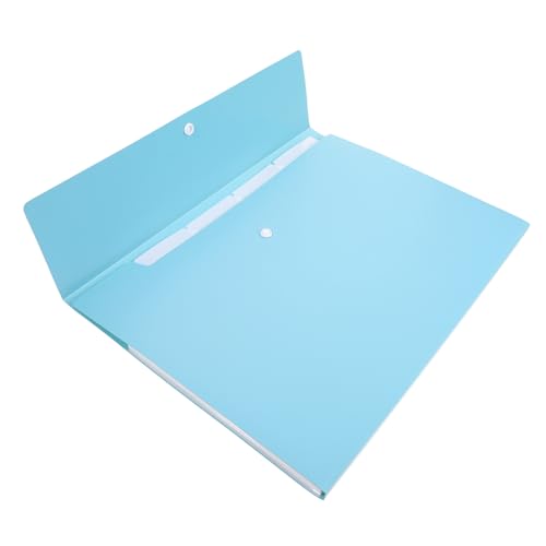 HOMSFOU Erweiterbare Fächermappe mit Großer Kapazität Tragbarer Dokumenten Organizer für Büro Schule und Reisen Multi Layer Aktenordner aus PP Material Grün von HOMSFOU