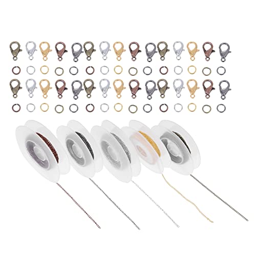 HOMSFOU Erweiterte Kette mit Hummerverschluss für Diy Armbänder und Dünne Kupferkette Hummerverschlüsse und Ringe für Schmuckgestaltung HOMSFOU Erweiterte Kette mit Hummerverschluss für Diy Armbänder und Dünne Kupferkette Hummerverschlüsse und Ringe für Schmuckgestaltung von HOMSFOU