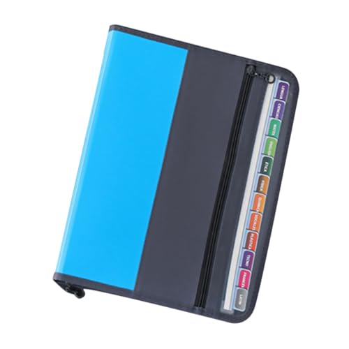 HOMSFOU Fächer Dokumentenmappe mit Reißverschluss Mehrlagiger Ordnungsordner aus Wasserfestem Material Erweiterbarer File Organizer für Schule Büro Zuhause Praktische Zufällige Farbe von HOMSFOU
