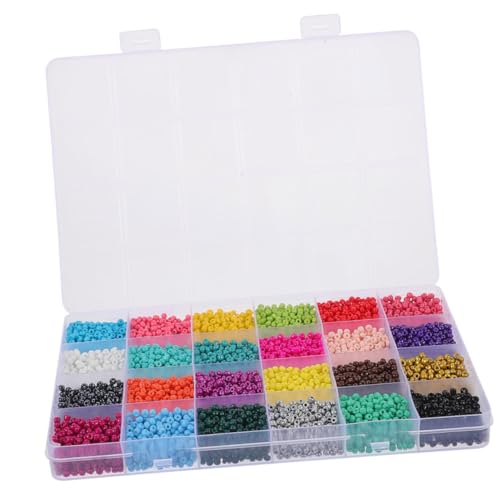 HOMSFOU Farben DIY Glasperlen Runde Bastelperlen für Armbänder Halsketten und Schmuckherstellung Langlebige Haushaltsglasperlen für Bastelprojekte HOMSFOU Farben DIY Glasperlen Runde Bastelperlen für Armbänder Halsketten und Schmuckherstellung Langlebige Haushaltsglasperlen für Bastelprojekte von HOMSFOU