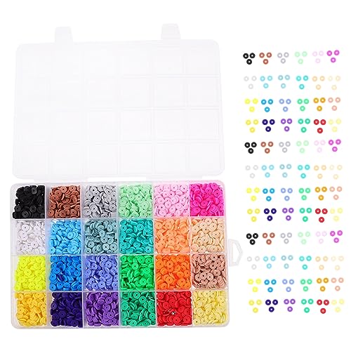 HOMSFOU Farbenfrohe Polymer Perlen für DIY Schmuckherstellung mit Fächern Abstandsperlen für Armbänder und Halsketten Perfektes für Bastelfans HOMSFOU Farbenfrohe Polymer Perlen für DIY Schmuckherstellung mit Fächern Abstandsperlen für Armbänder und Halsketten Perfektes für Bastelfans von HOMSFOU