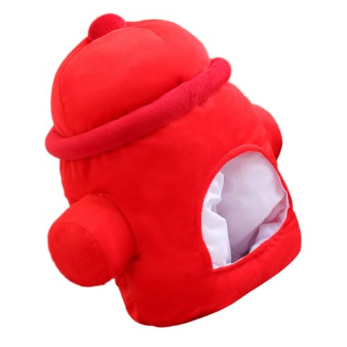 HOMSFOU Feuerhydrant -Kopfbedeckung Neuheit Hut Feuerwehrhut Feuerwehrmannhut Feuerwehrmann-Party-Verkleidung Halloween Cosplay-Kopfschmuck Party-Stirnband-Dekoration Partyhut PP Baumwolle von HOMSFOU