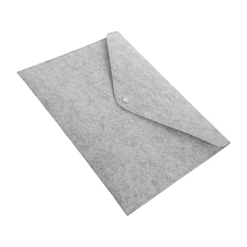 HOMSFOU Aktenordner aus Filz Tragbarer Papier Organizer Dokumententragetasche A4 Handtasche mit Knopfverschluss für Büro Schule von HOMSFOU