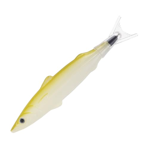 HOMSFOU Fischballstift süße Fischstifte Fischgehege kreativer Fischballpoint Pen Fisch Kugelschreiber Dekorativer Stift Fisch geformte Kugelschreiber Fischthema Stift Plastik Golden von HOMSFOU