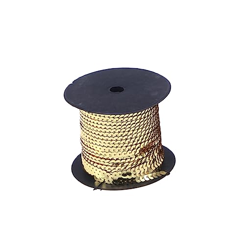 HOMSFOU Flachpailletten Borte für DIY Bekleidung Yards Rolle Leicht Goldene Pailletten für Hochzeitsdekoration und Projekte Elastischem Gefertigt HOMSFOU Flachpailletten Borte für DIY Bekleidung Yards Rolle Leicht Goldene Pailletten für Hochzeitsdekoration und Projekte Elastischem Gefertigt von HOMSFOU