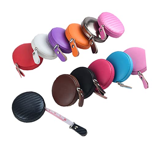 HOMSFOU Flexibles Maßband mit Einziehbarem PU Leder Etui Doppelseitige und Zollskala Leichtes Kompaktes und Körpermaßband für Nähen Handwerk und Heimgebrauch HOMSFOU Flexibles Maßband mit Einziehbarem PU Leder Etui Doppelseitige und Zollskala Leichtes Kompaktes und Körpermaßband für Nähen Handwerk und Heimgebrauch von HOMSFOU