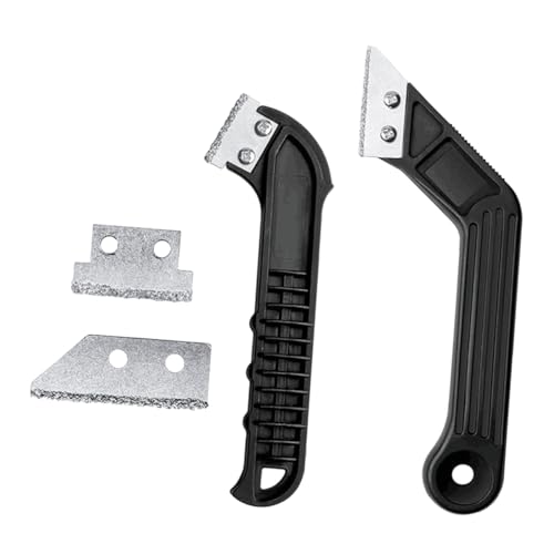 HOMSFOU Fliesenreinigungsset mit Schrägem Ecken und Fugenkratzer Praktischer Spachtel und Cutter Langlebiges Ergonomisches Werkzeug für Präzises Entfernen von Fliesenfugen Boden und HOMSFOU Fliesenreinigungsset mit Schrägem Ecken und Fugenkratzer Praktischer Spachtel und Cutter Langlebiges Ergonomisches Werkzeug für Präzises Entfernen von Fliesenfugen Boden und von HOMSFOU