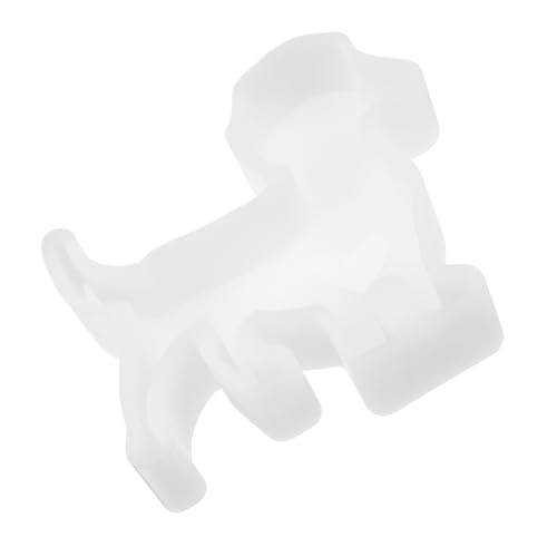 HOMSFOU Flüssige Harzform Kerze-Hundeform Gießform für Hunde Hund Silikonform wiederverwendbare Hundeform Hundemodellform Silikon-Hundeform für Harz Hunde-Bastelform Kieselgel Weiß von HOMSFOU