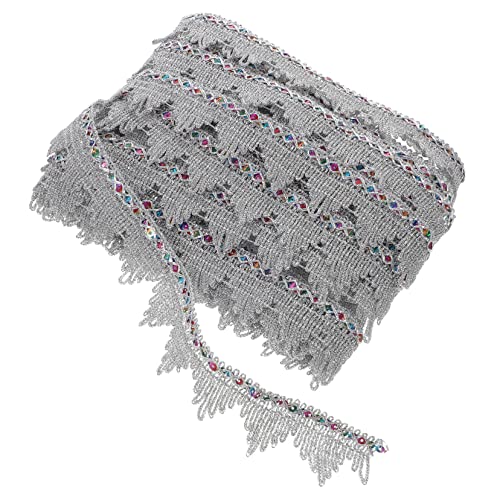 HOMSFOU Fransenbesatz für DIY Bekleidung Glänzendes Farbenfrohes Glitterband für Näharbeiten für Gardinen Sofas und Dekorationen Robust und Vielseitig Einsetzbar HOMSFOU Fransenbesatz für DIY Bekleidung Glänzendes Farbenfrohes Glitterband für Näharbeiten für Gardinen Sofas und Dekorationen Robust und Vielseitig Einsetzbar von HOMSFOU