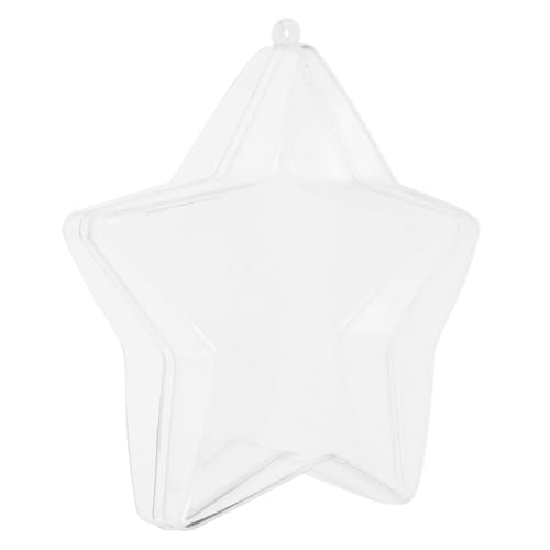 HOMSFOU Fünfzackiger Mini Aufbewahrungsbehälter Transparente Maniküre Sortierbox für Schmuck und Kleine Gegenstände für Schreibtischorganisation und von HOMSFOU