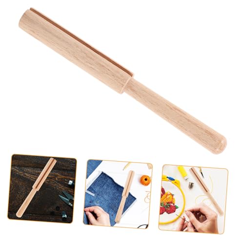 HOMSFOU Garnschneider-stabwerkzeug Stickerei Nähen Wolle Basteln Häkeln Stich Cutter Teppich Quilten Handarbeit Stricken Garnschneidewerkzeug Aus Holz Khaki Hölzern von HOMSFOU