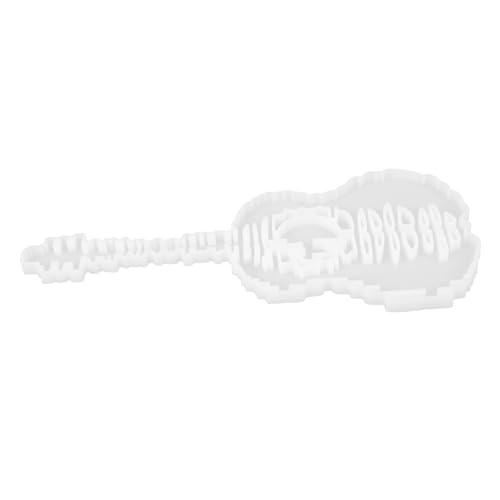 HOMSFOU Gitarre Form Silikon Form für Diy Bastelprojekte Flexible und Langlebige Epoxidharz Gießform Transparente Silikonform für Wanddekorationen und Handgemachte Kunstwerke von HOMSFOU