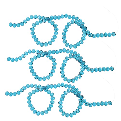 HOMSFOU Glasperlen für DIY Schmuck Perlen Pfauenblau für Armbänder und Bastelprojekte Leicht zu Handhaben Lagern von HOMSFOU