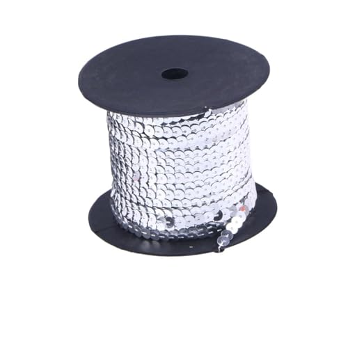 HOMSFOU Glitzer Flat Pailletten Gurtband für DIY Bekleidung Yards Rolle Silber Vielseitig Einsetzbar für Hochzeiten Hüte und Textilkunst Elastischem Gefertigt HOMSFOU Glitzer Flat Pailletten Gurtband für DIY Bekleidung Yards Rolle Silber Vielseitig Einsetzbar für Hochzeiten Hüte und Textilkunst Elastischem Gefertigt von HOMSFOU