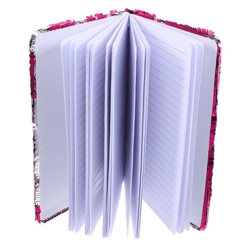 HOMSFOU Glitzer Notizbuch mit Tragbares Notizheft für Liniertes Journal Bunten Farben für Wochen und Monatsplanung von HOMSFOU