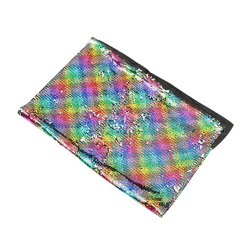HOMSFOU Glitzer Paillettenstoff Diy Stoff für Kreative Projekte Doppelseitige Wendbare Pailletten für Bastelarbeiten Dekorationen und Bekleidung Leuchtenden Farben Erhältlich von HOMSFOU